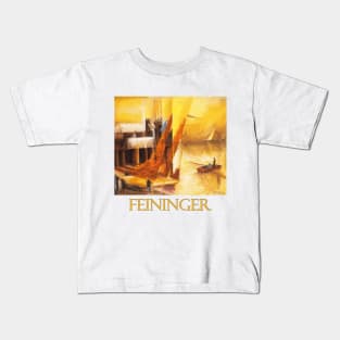 Landungssteg (Pier)by Lyonel Feininger Kids T-Shirt